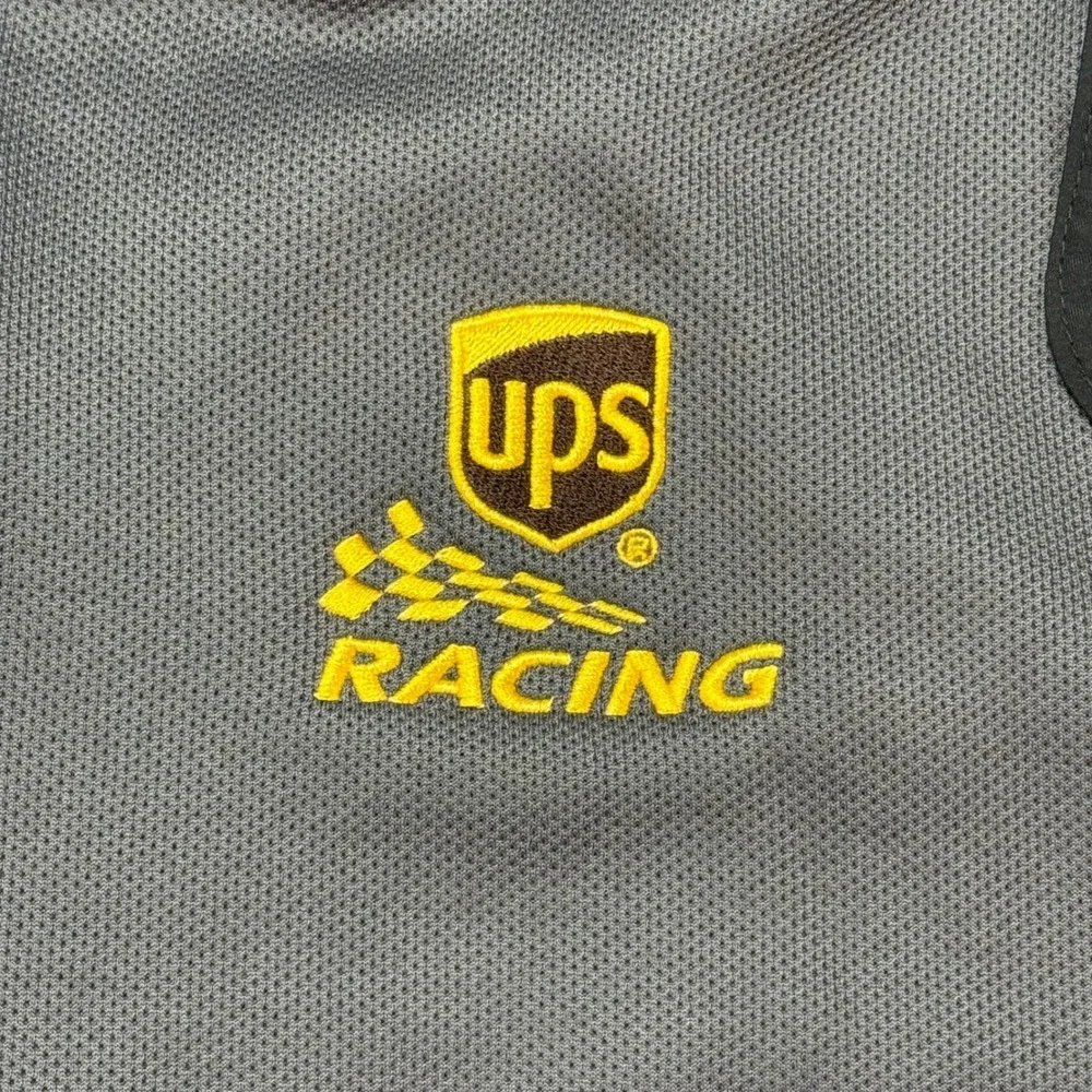 OGIO UPS Racing Jacket Mens XL‎ Full Zip Fleece Lined Gray Black